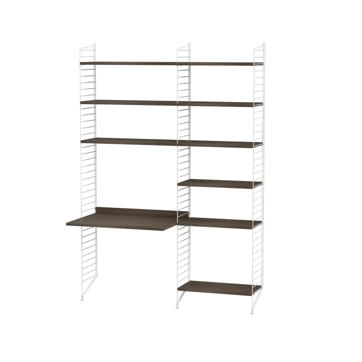 String chambre d'enfant noyer et blanc - combinaison D - String