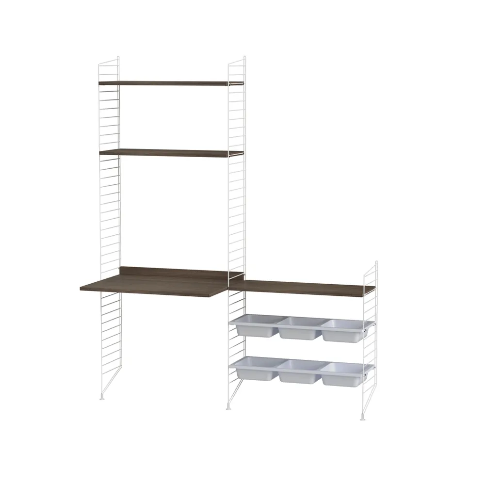 String chambre d'enfant noyer et blanc - combinaison E String