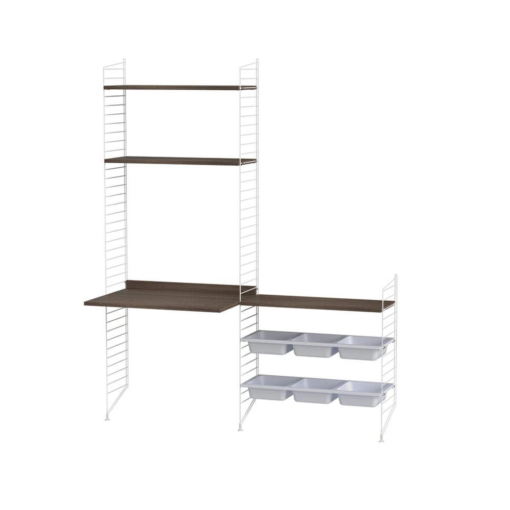 String String chambre d'enfant noyer et blanc - combinaison E