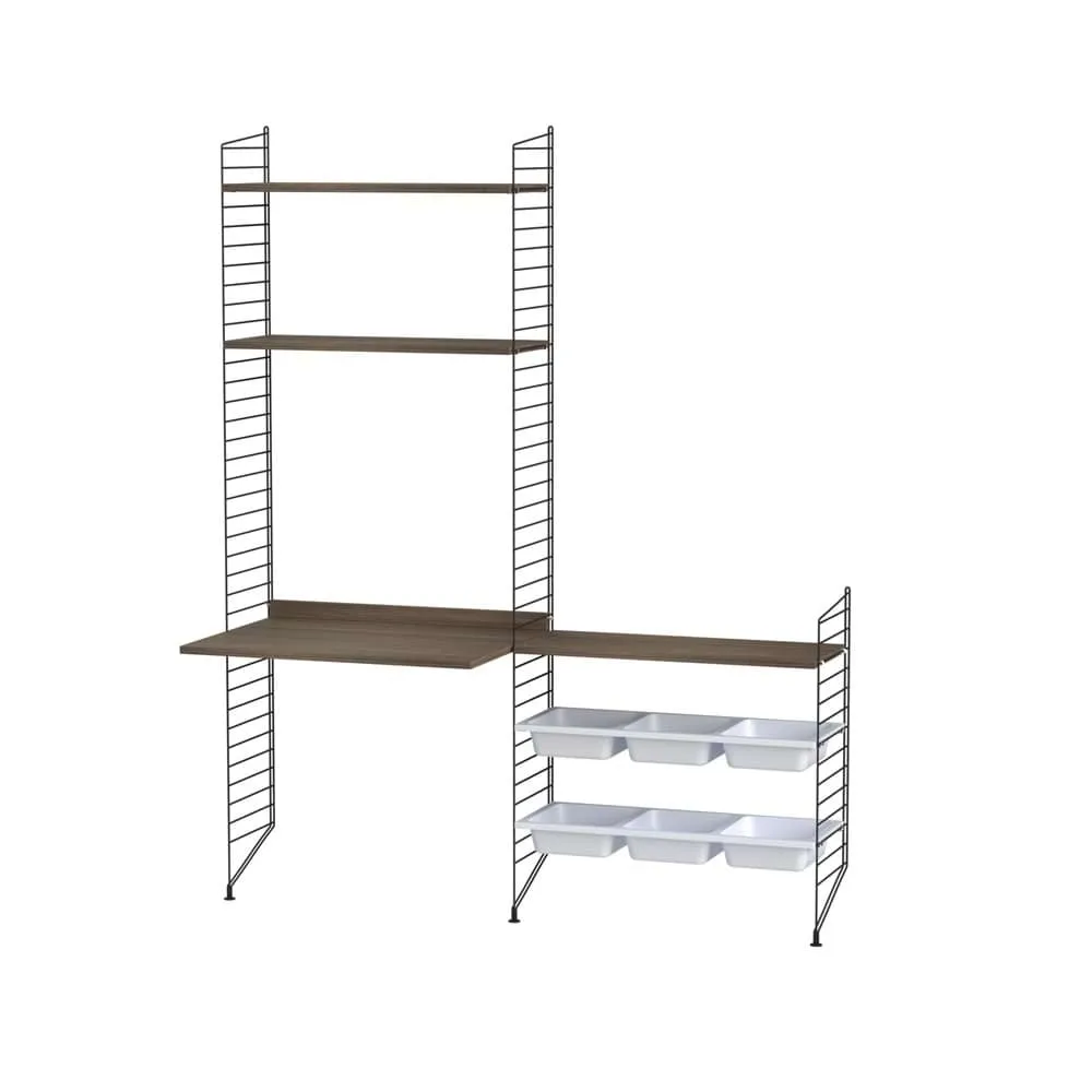 String String chambre d'enfant noyer et noir - combinaison E