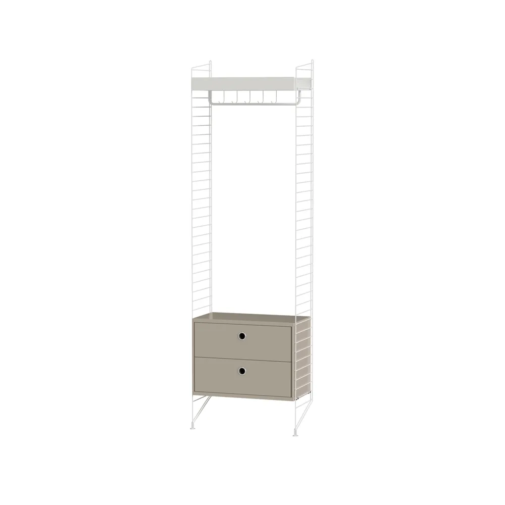 String couloir beige et blanc - combinaison M,  String