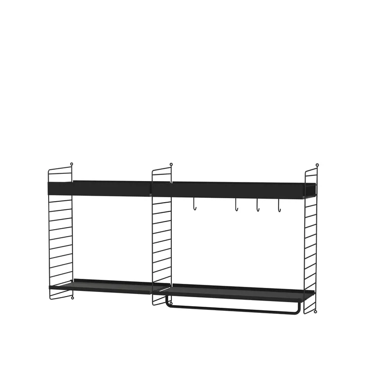 String cuisine noir - combinaison A - String