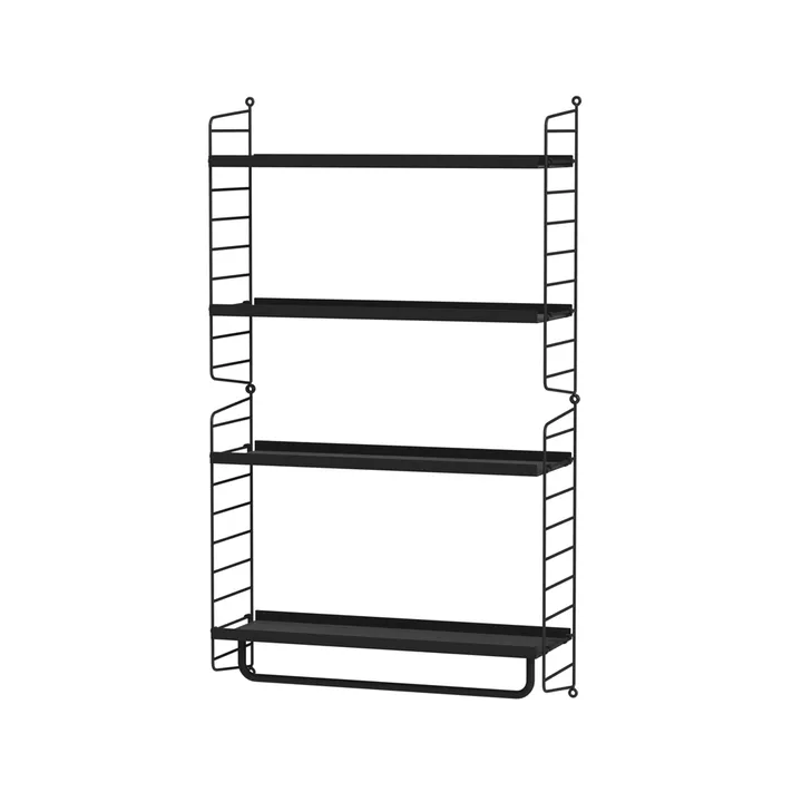 String cuisine noir - combinaison D - String