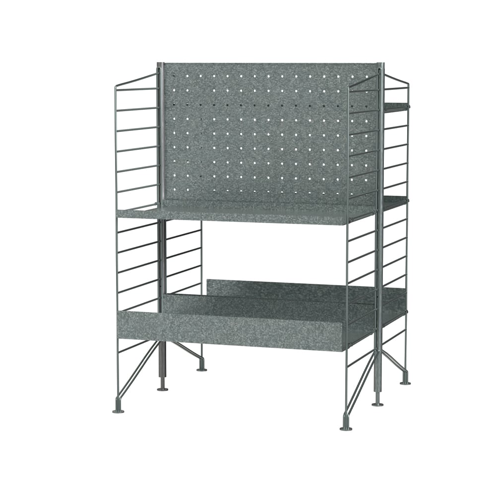 String String extérieur galvanisé - combinaison J | Design Scandinave | Gris