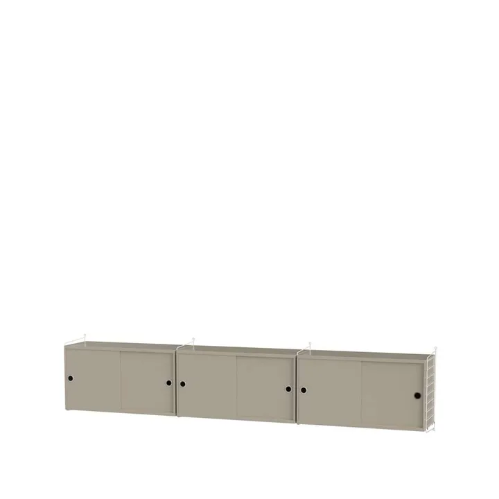 String salon beige et blanc - combinaison D - String