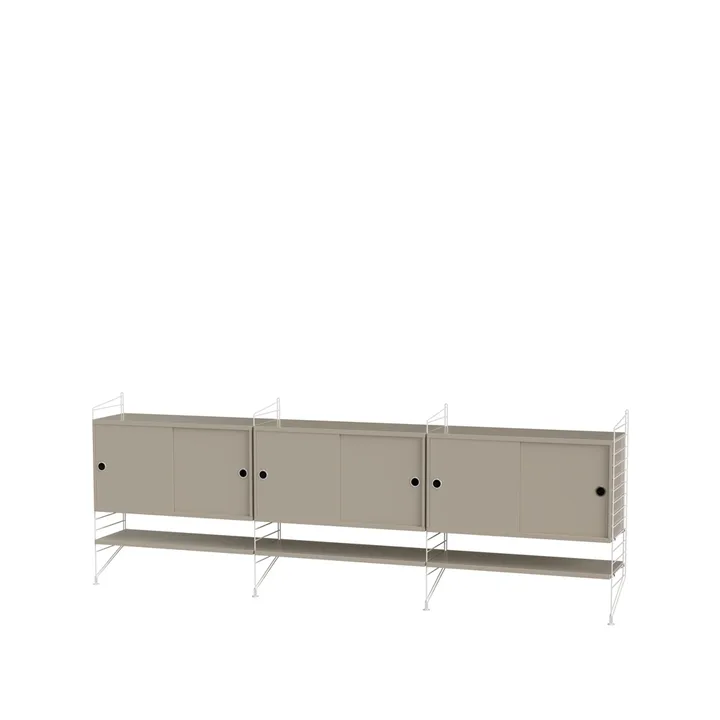 String salon beige et blanc - combinaison F - String