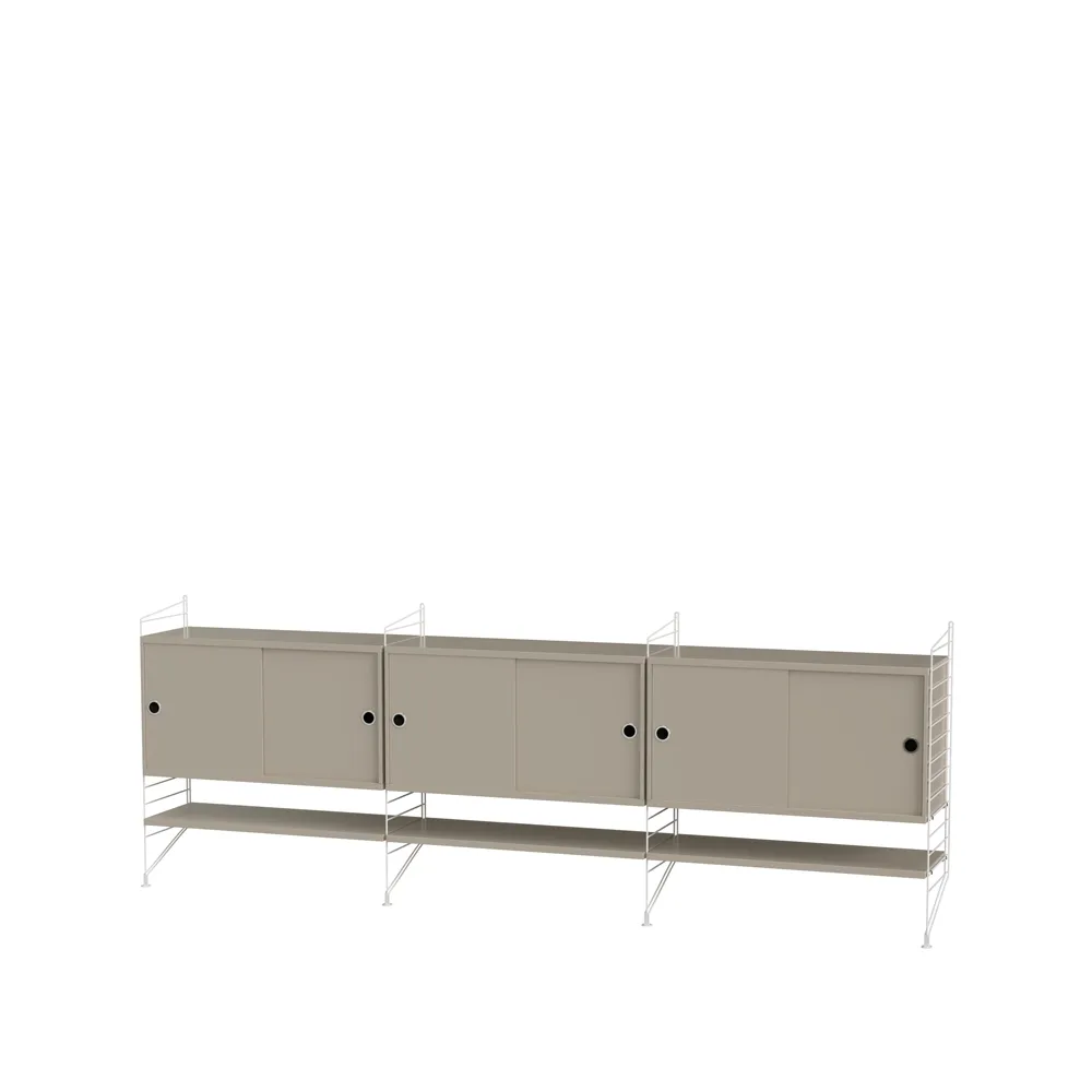 String salon beige et blanc - combinaison F,  String