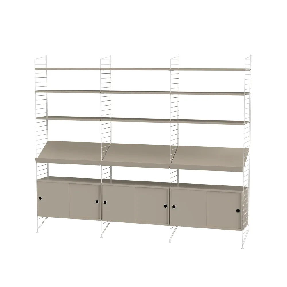 String salon beige et blanc - combinaison G,  String