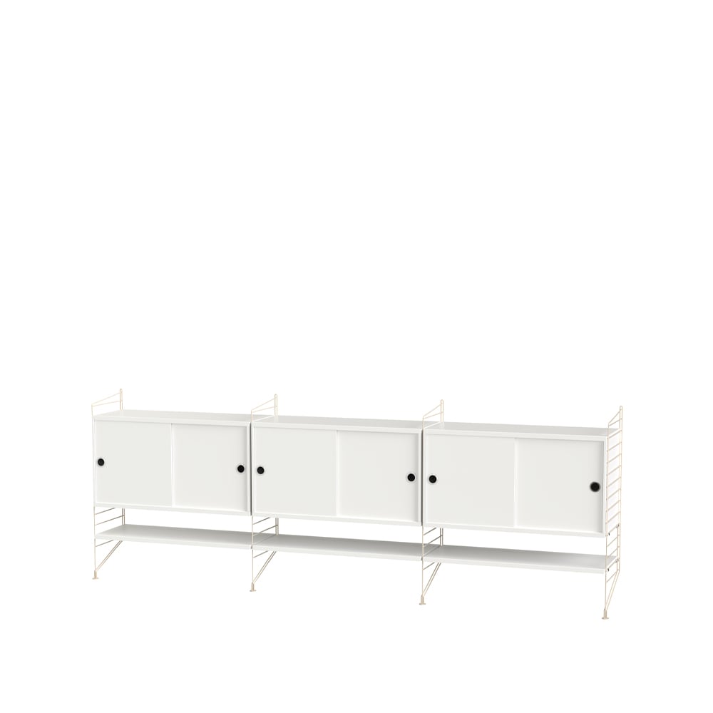 String salon blanc et beige - combinaison F | Design Scandinave | Blanc
