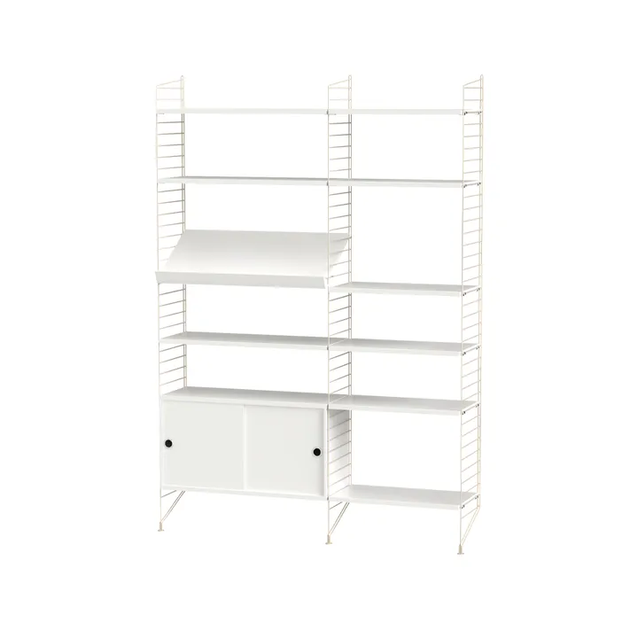 String salon blanc et beige - combinaison H - String