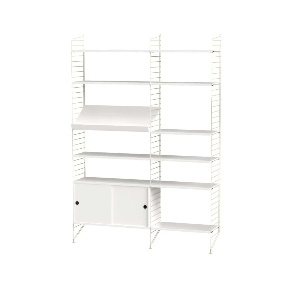 String salon blanc et beige - combinaison H String