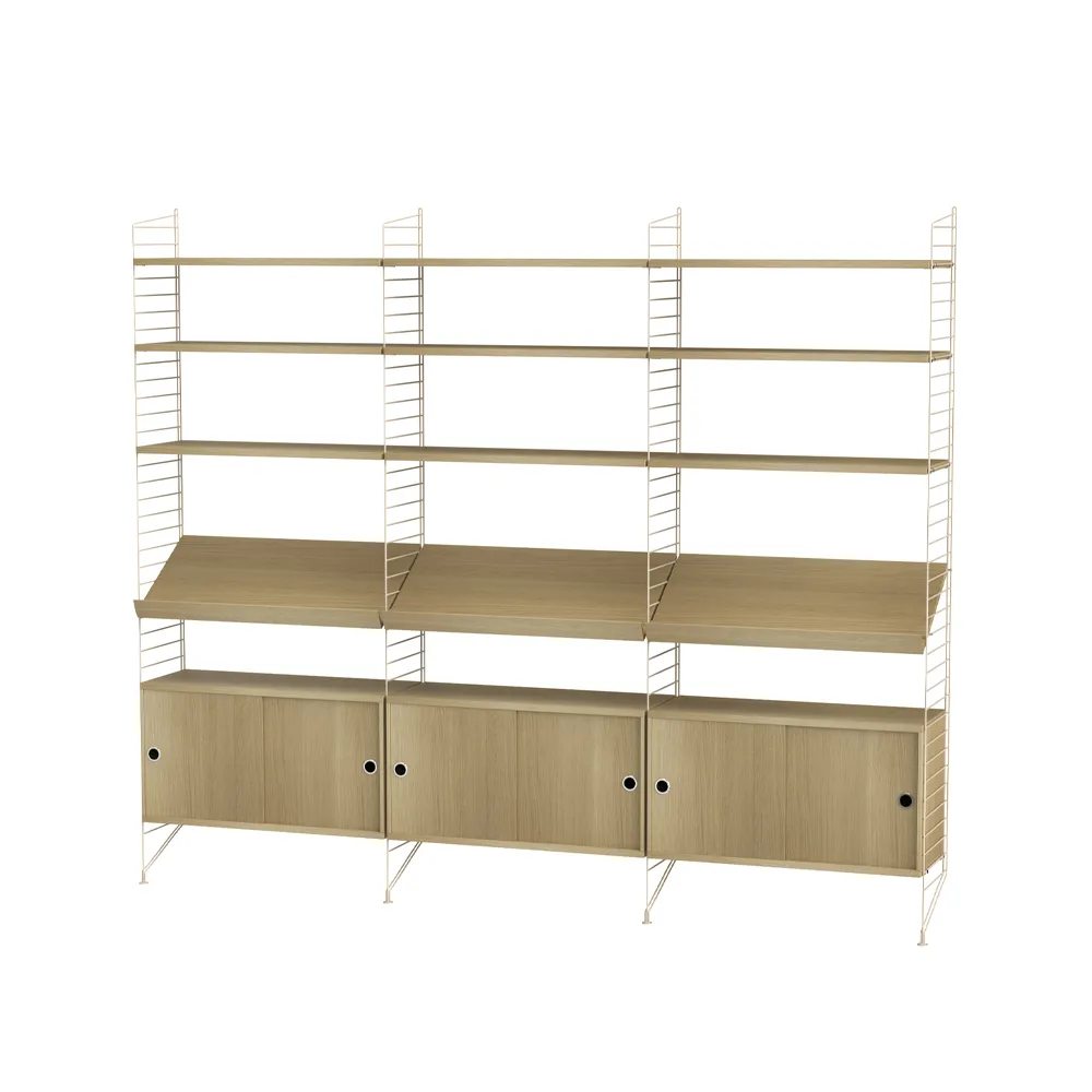 String salon chêne et beige - combinaison G,  String