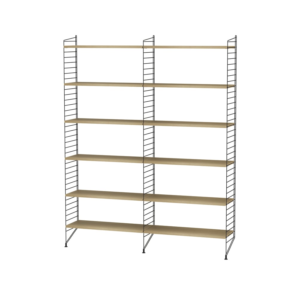 String String salon chêne et noir - combinaison A | Design Scandinave | Beige