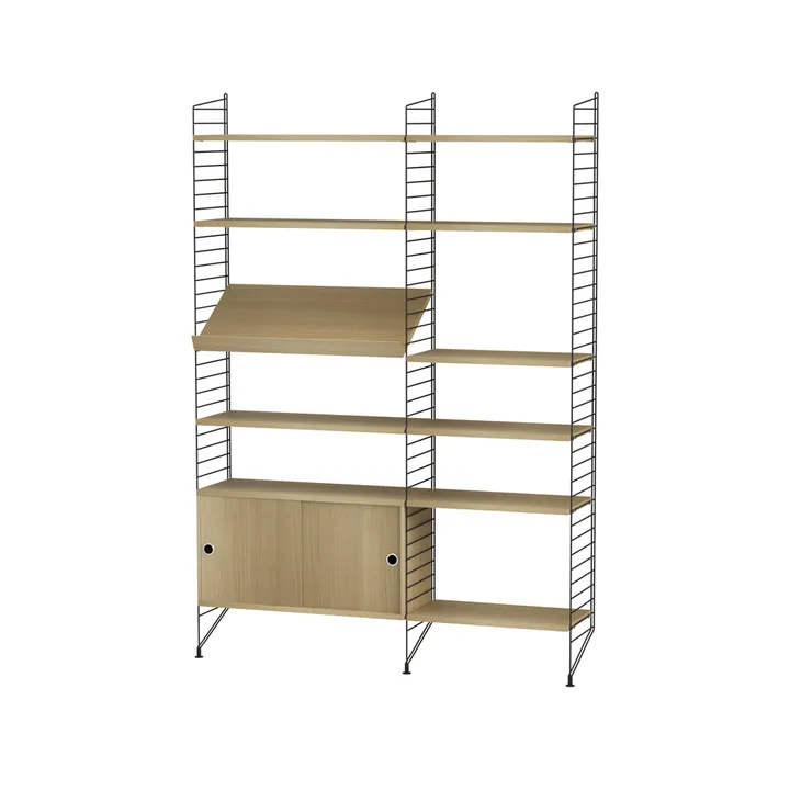 String salon chêne et noir - combinaison H - String