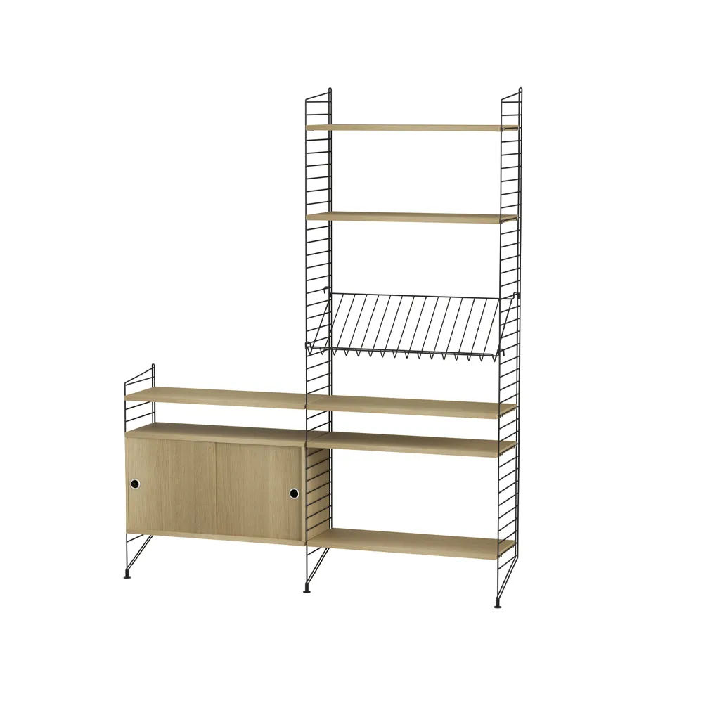 String salon chêne et noir - combinaison K String