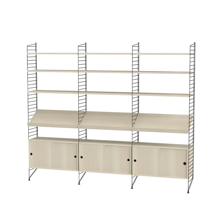 String salon frêne et noir - combinaison G - String