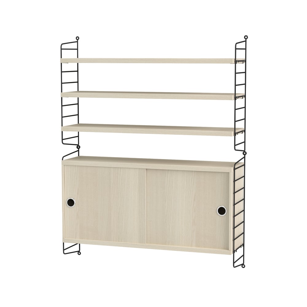String salon frêne et noir - combinaison I | Design Scandinave | Beige