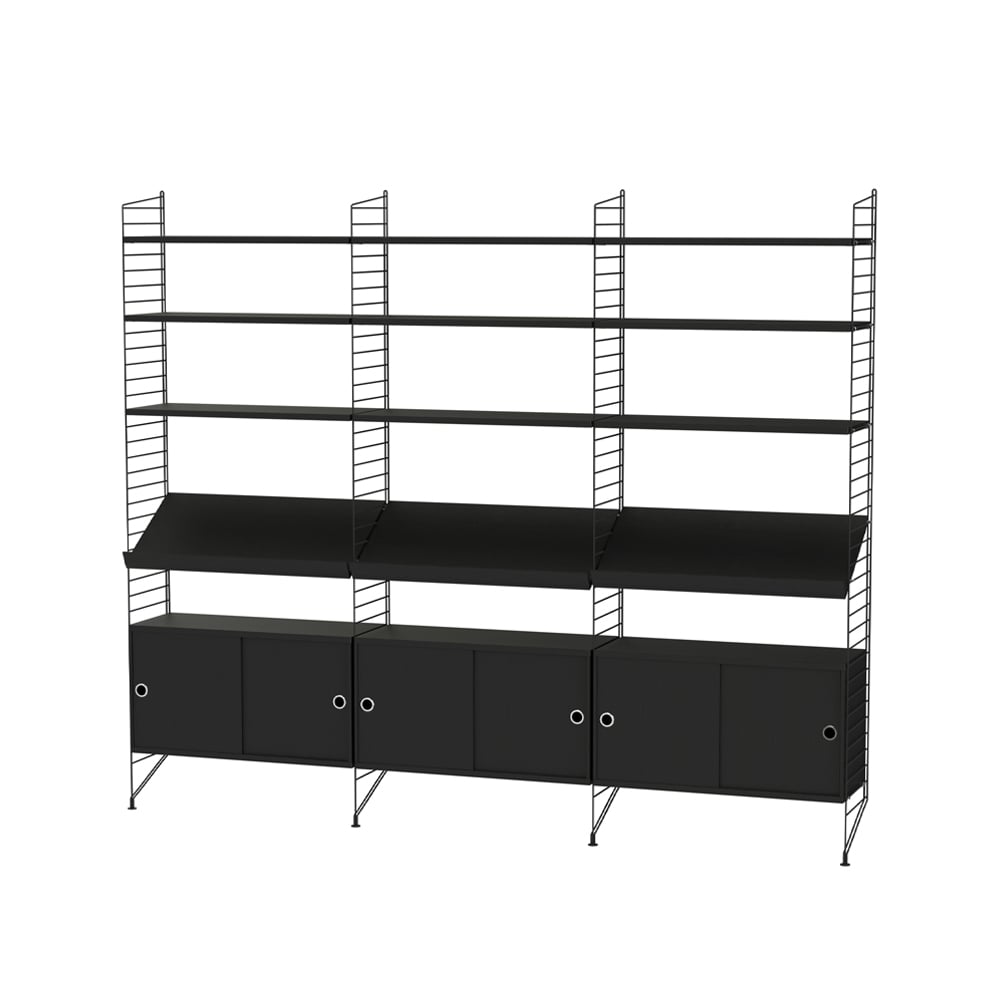 String salon noir - combinaison G | Design Scandinave | Noir