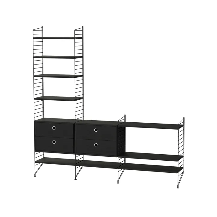 String salon noir - combinaison J - String