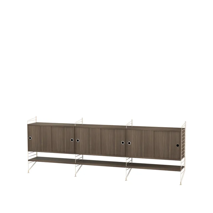 String salon noyer et beige - combinaison F - String