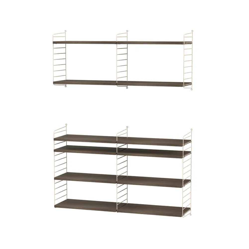 String salon noyer et beige - combinaison N String