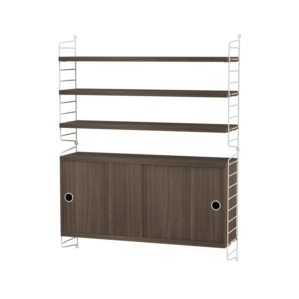 String salon noyer et blanc - combinaison I,  String