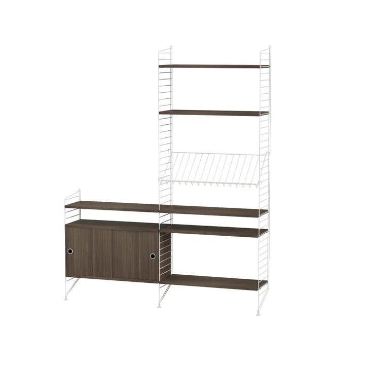 String salon noyer et blanc - combinaison K - String