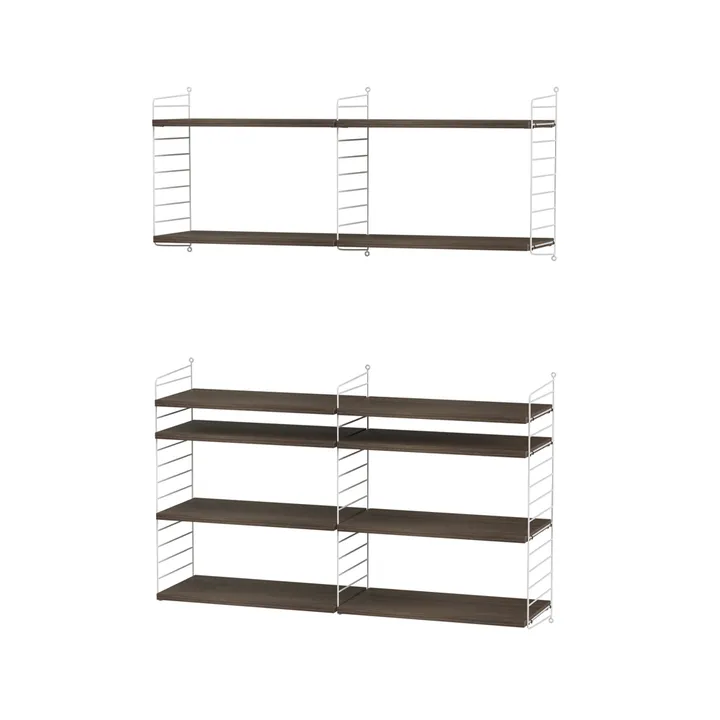 String salon noyer et blanc - combinaison N - String