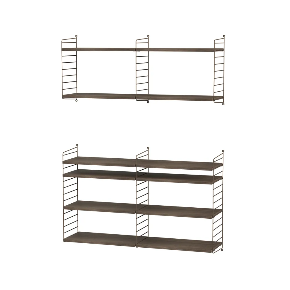 String salon noyer et marron - combinaison N,  String