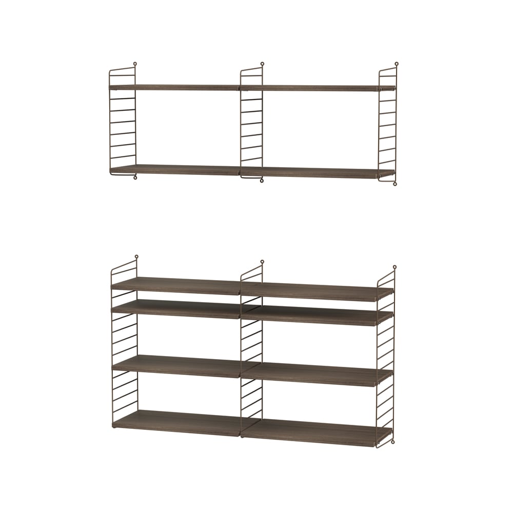 String salon noyer et marron - combinaison N | Design Scandinave | Marron