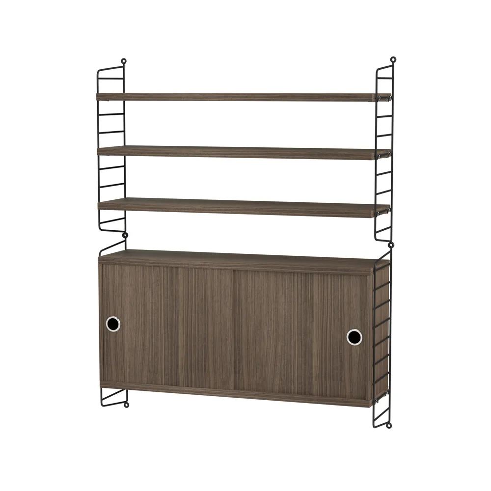 String salon noyer et noir - combinaison I,  String