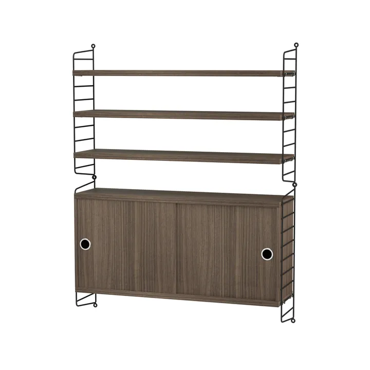 String salon noyer et noir - combinaison I - String