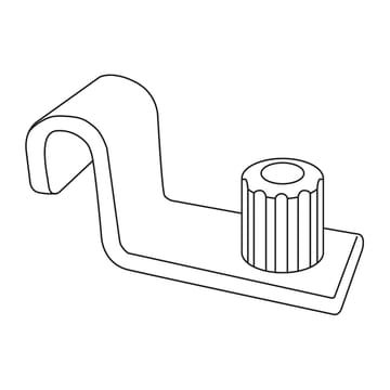 Support d'étagère String, lot de 4 - Métal - String