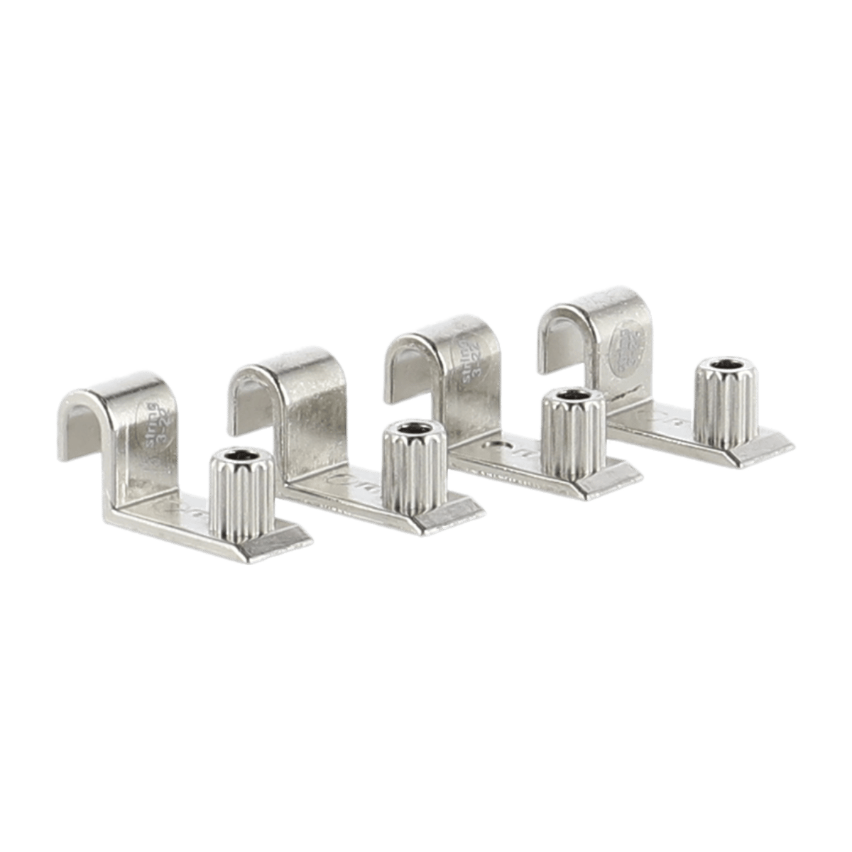 String Support d'étagère String, lot de 4 Métal | Design Scandinave | Argenté