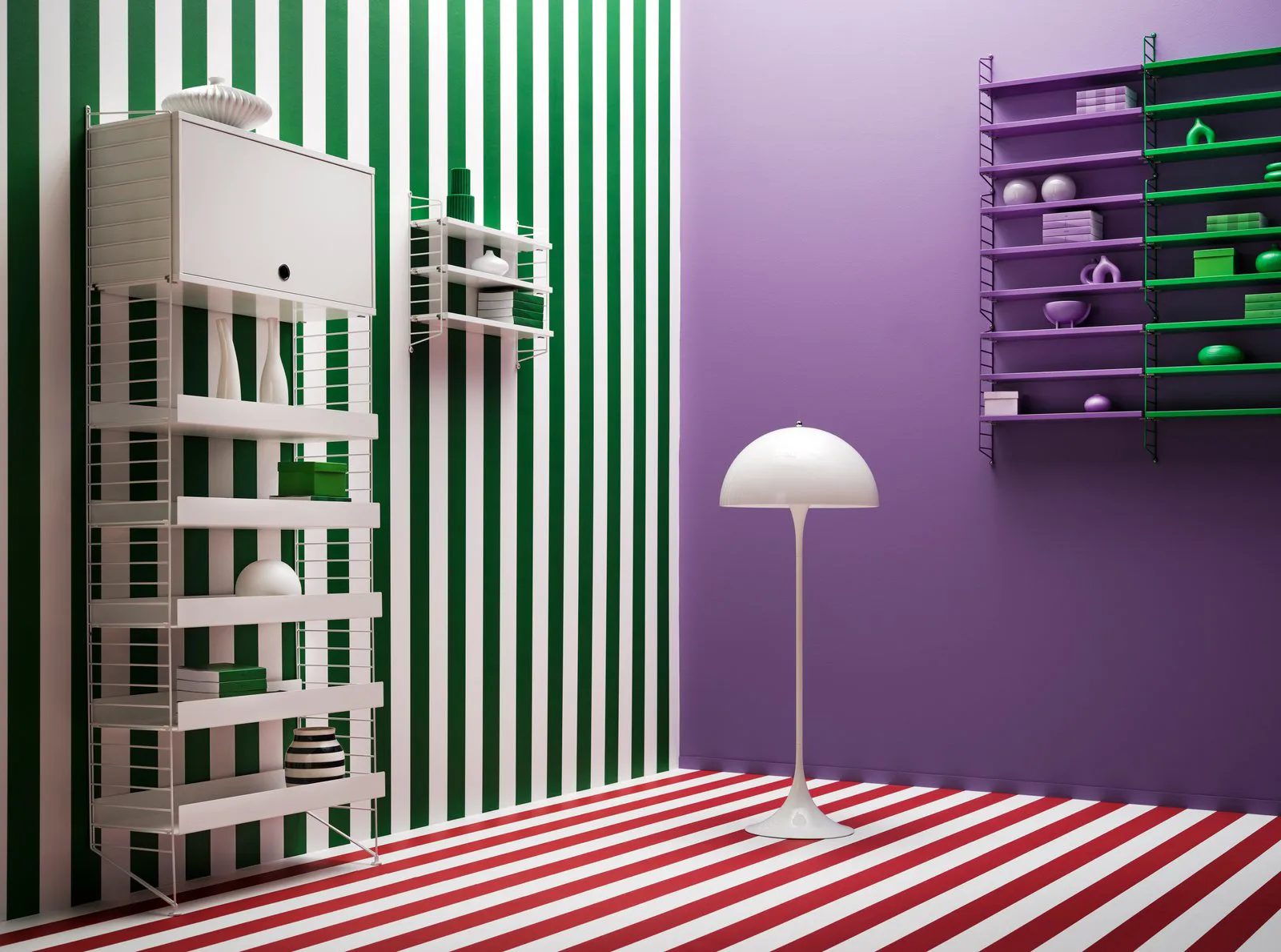 Surmeuble String, Blanc, 58x30 cm String