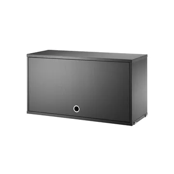 Surmeuble String - Frêne lasuré noir, 78x30 cm - String