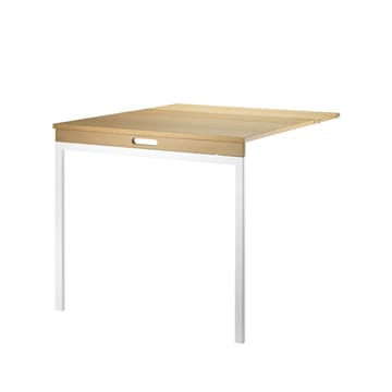 Table pliante String - Chêne-pieds en métal blanc - String