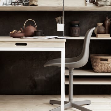 Table pliante String - Gris-pieds en métal beige - String