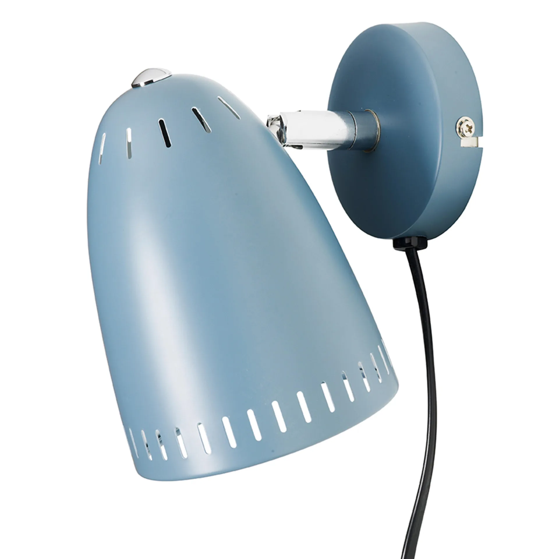 Applique murale Dynamo bras court, mate smoke blue (bleu) Superliving