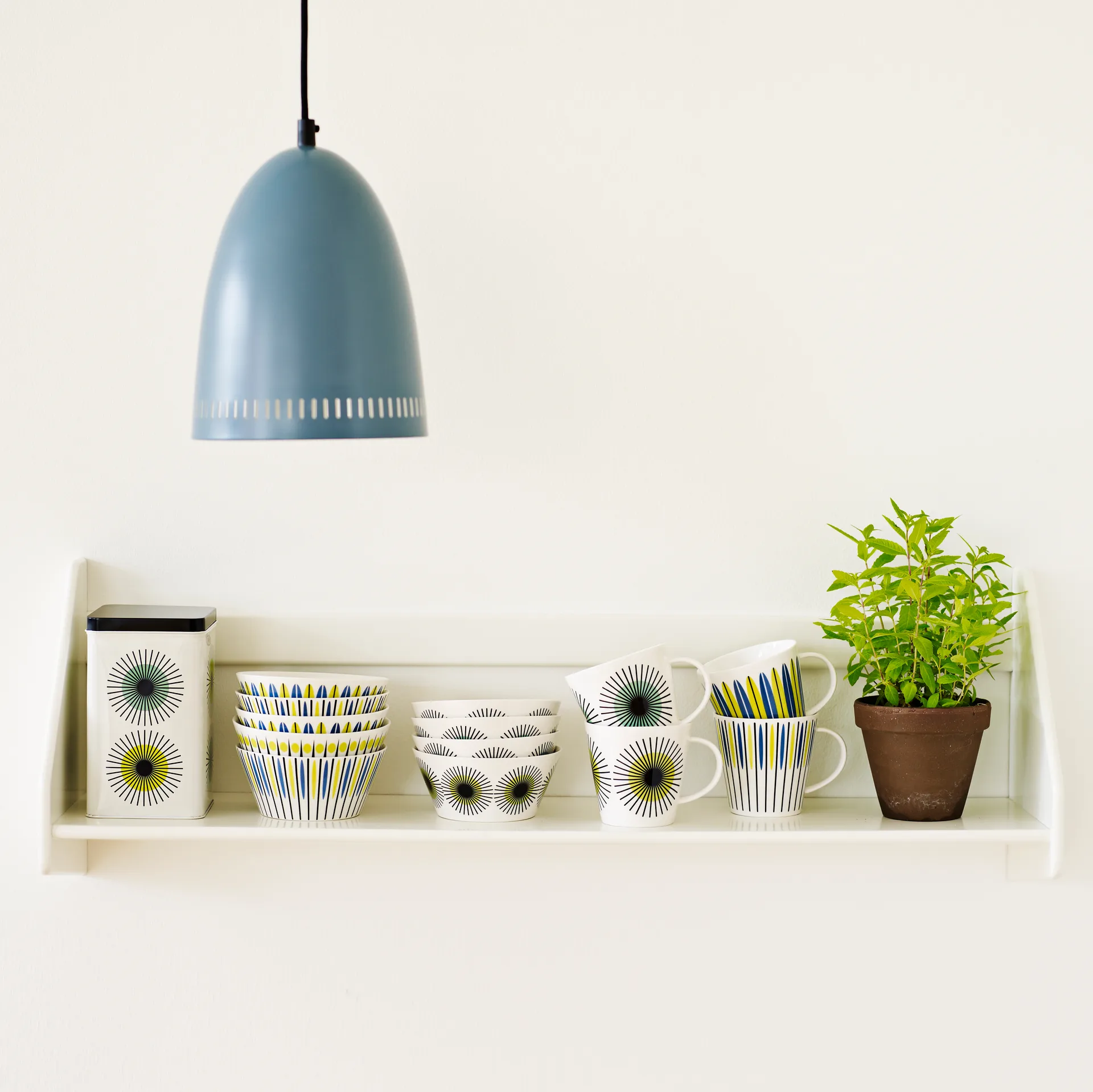 Bol Laura, bleu-lime Superliving