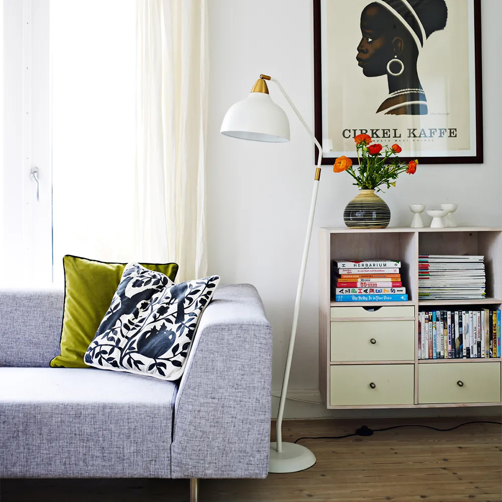 Lampe de sol Urban, whisper blanc mat Superliving