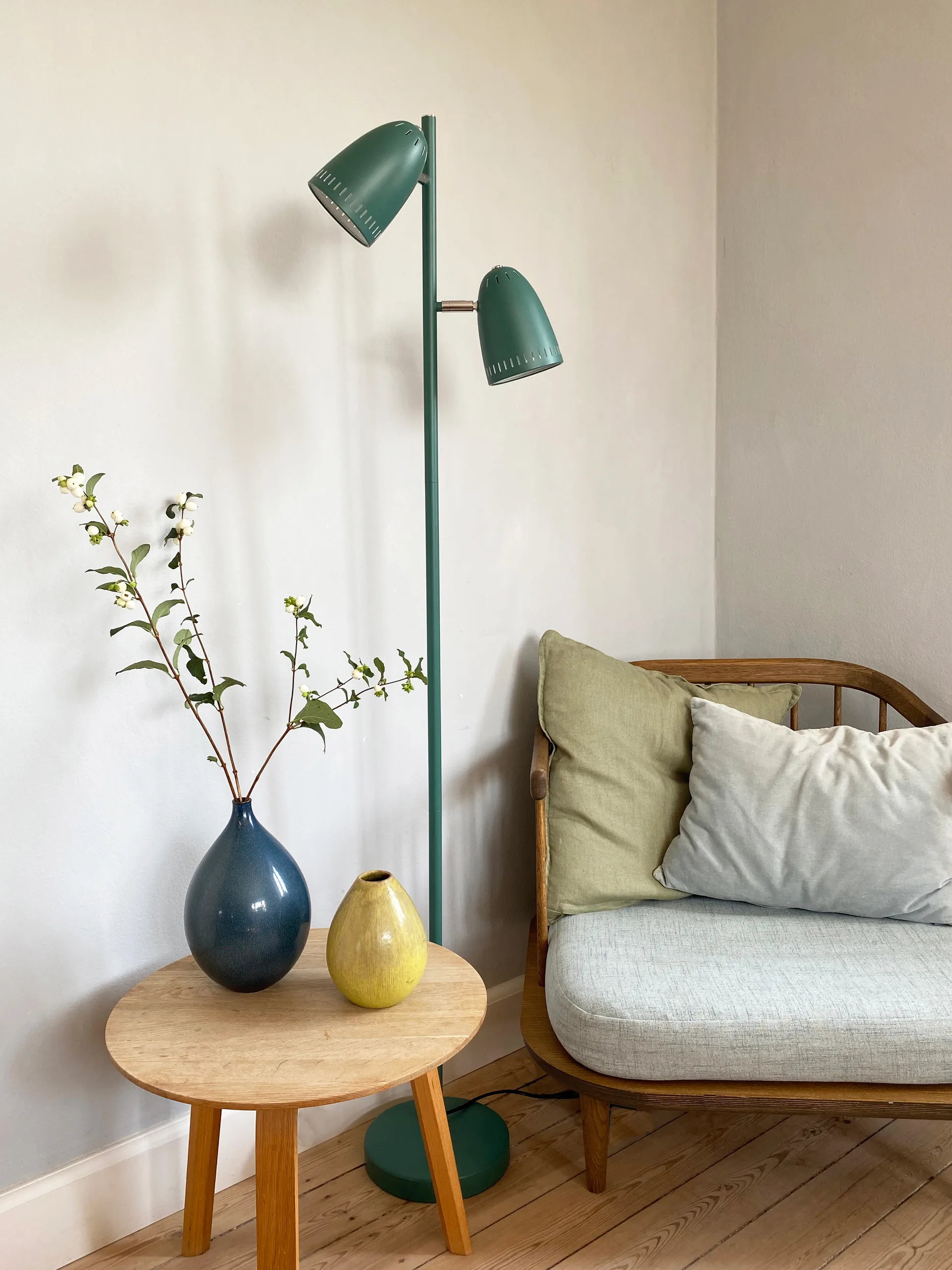 Lampe sur pied Dynamo Twin, Duck Green Superliving