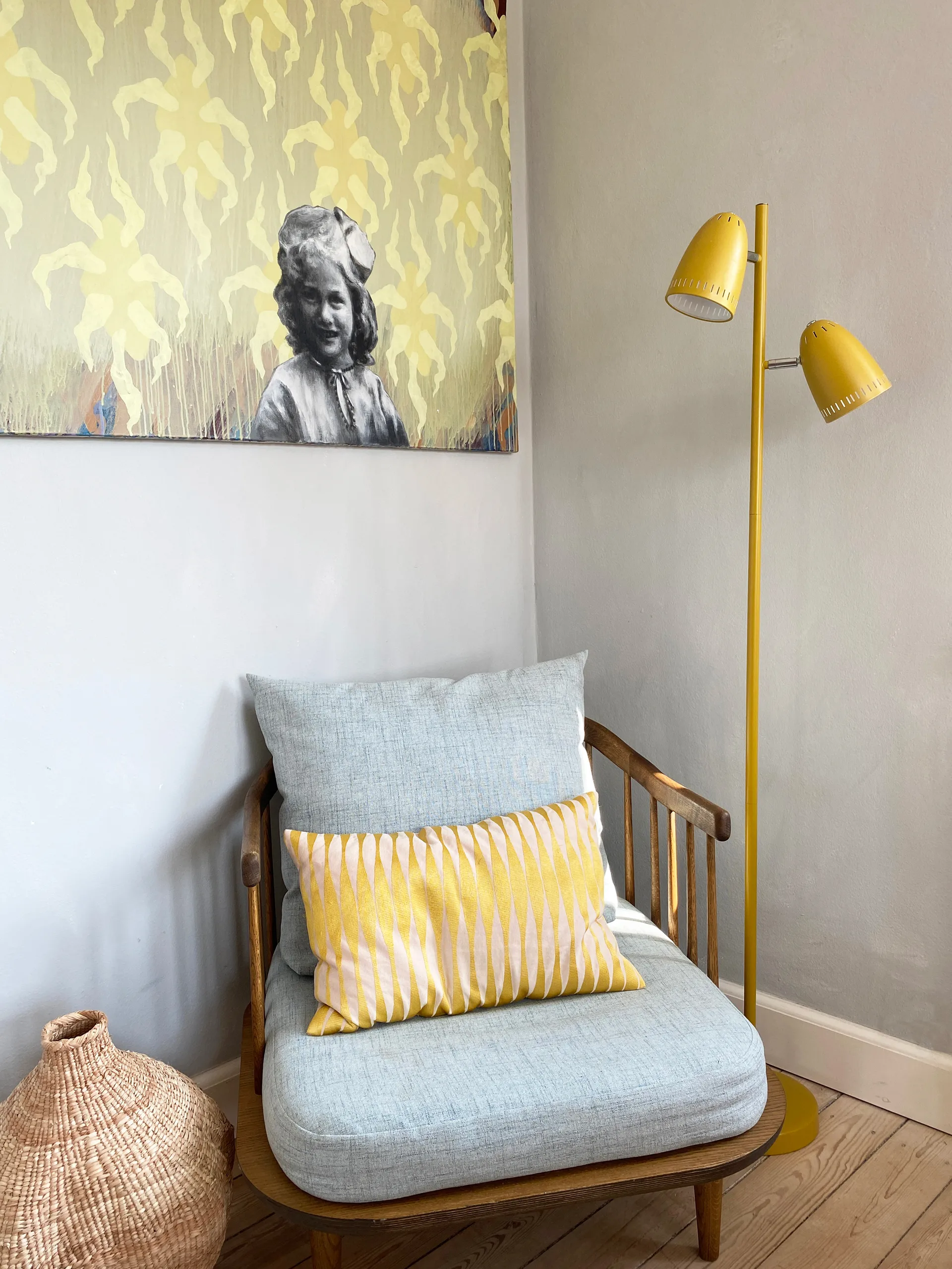 Lampe sur pied Dynamo Twin, Smoke Blue Superliving