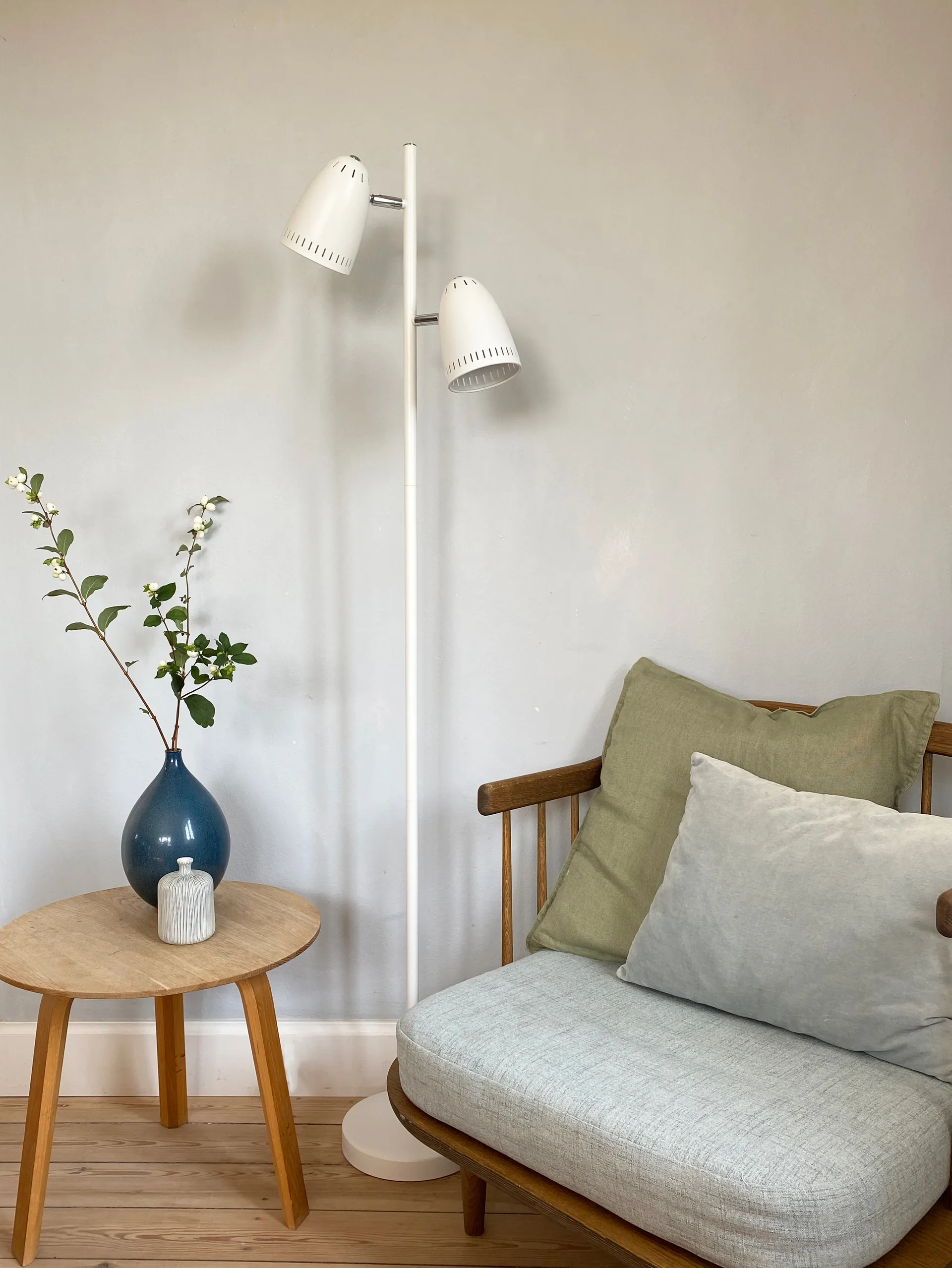 Lampe sur pied Dynamo Twin, Whisper White Superliving