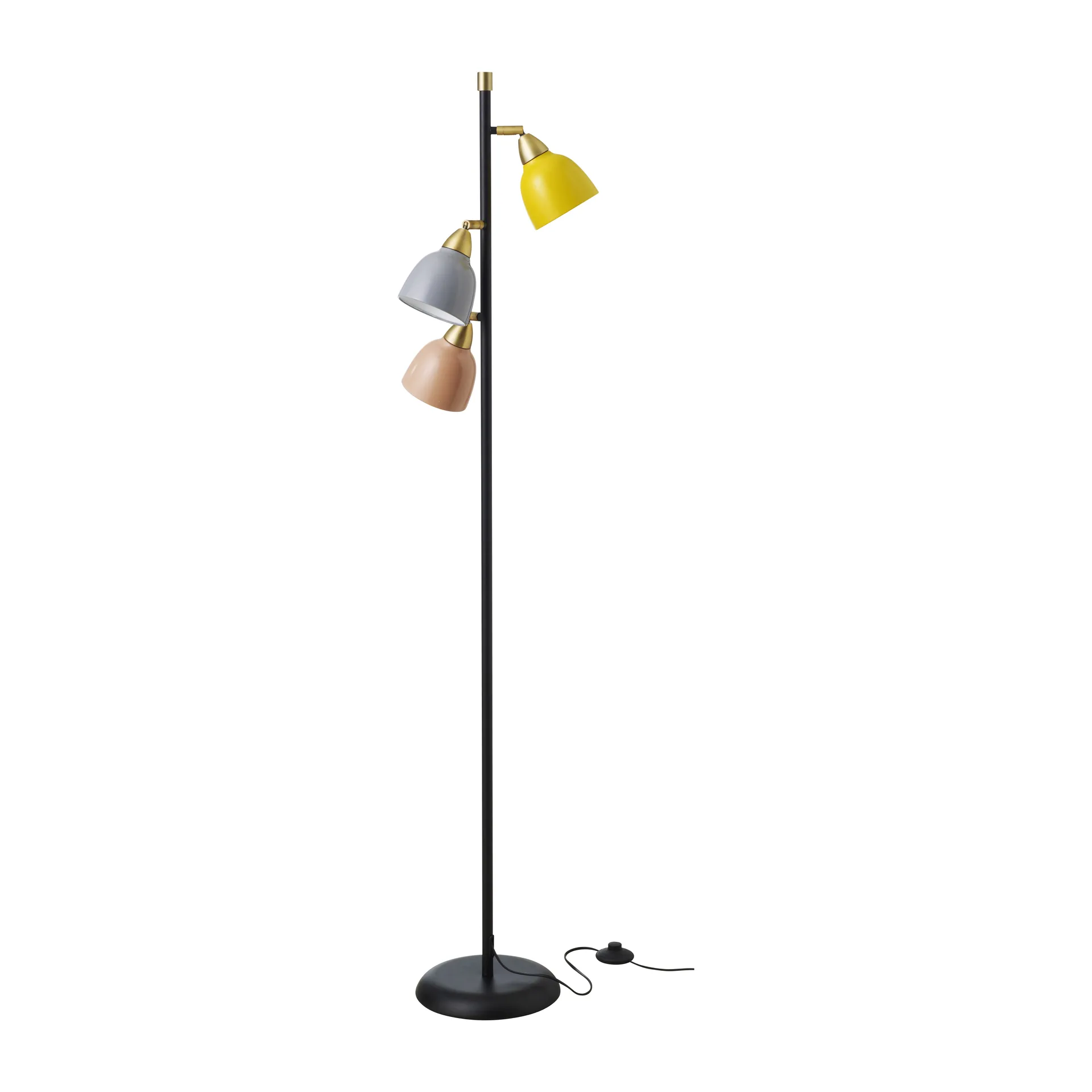 Lampe sur pied Urban Triple, Black-multi Superliving