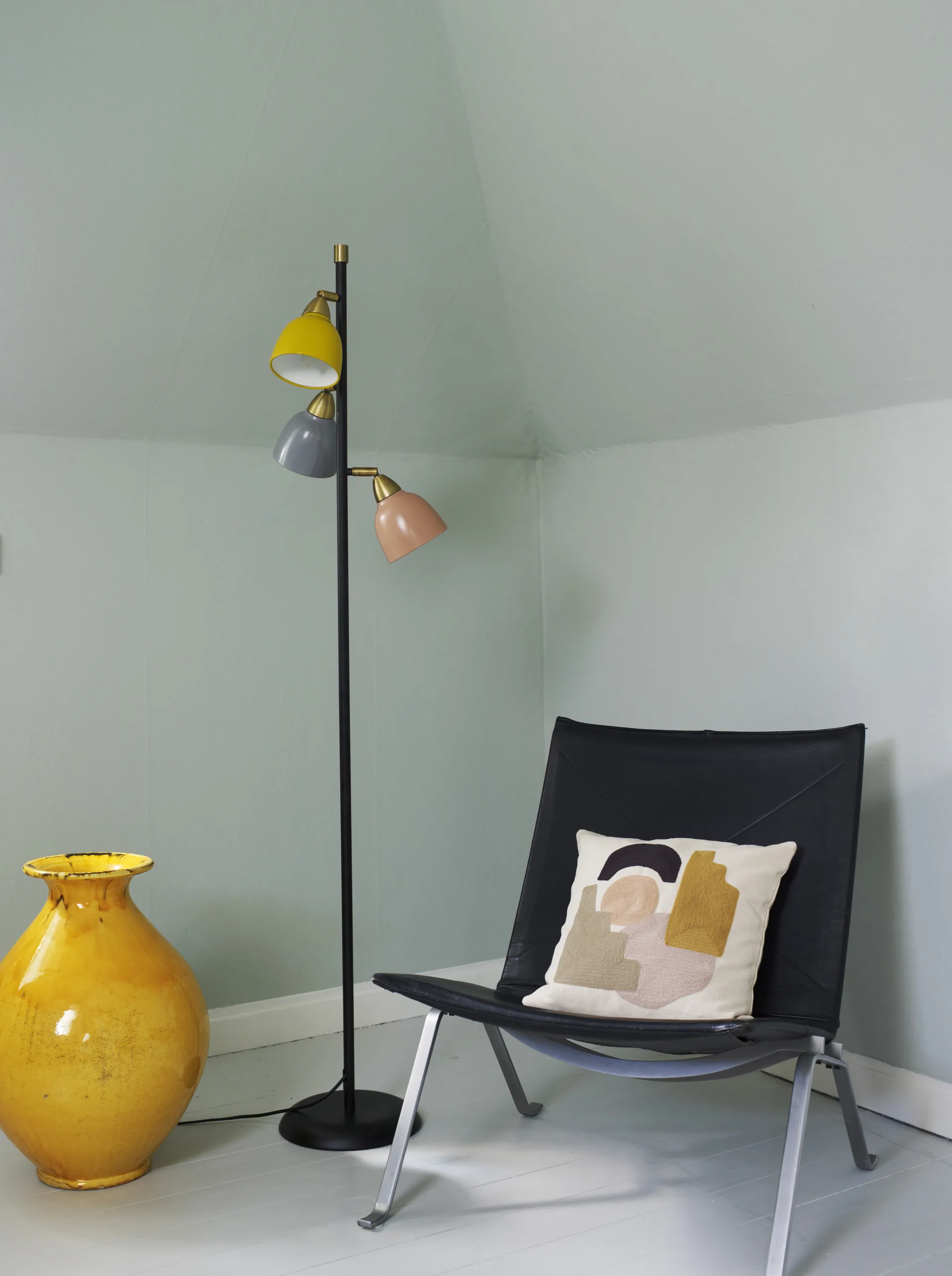 Lampe sur pied Urban Triple, Black-multi Superliving