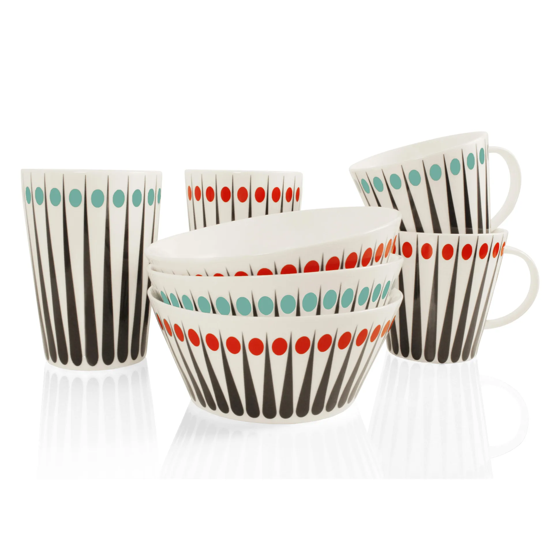 Mug Amanda, blanc-bleu Superliving