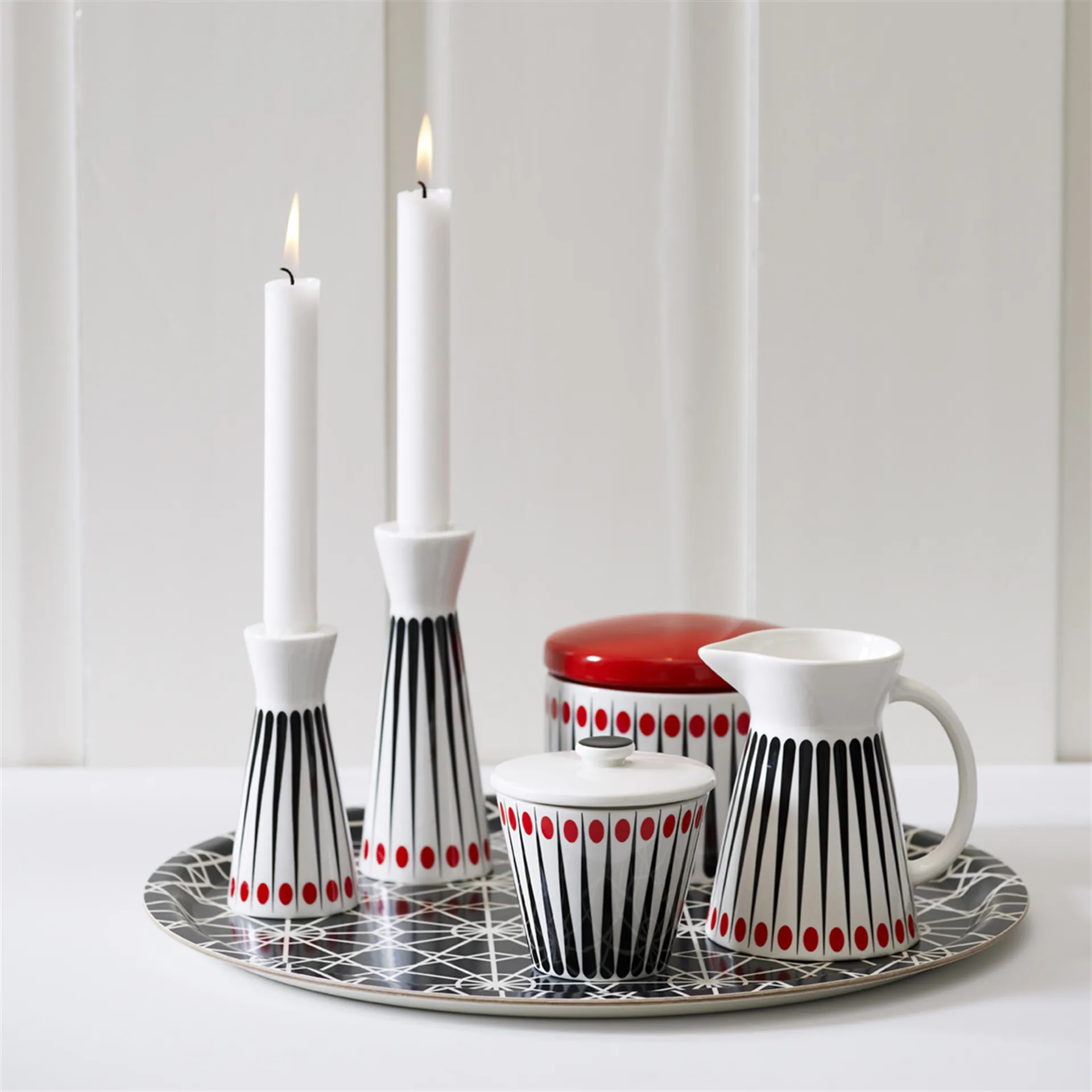 Pot de conservation Amanda, blanc-tomate 10 cm Superliving