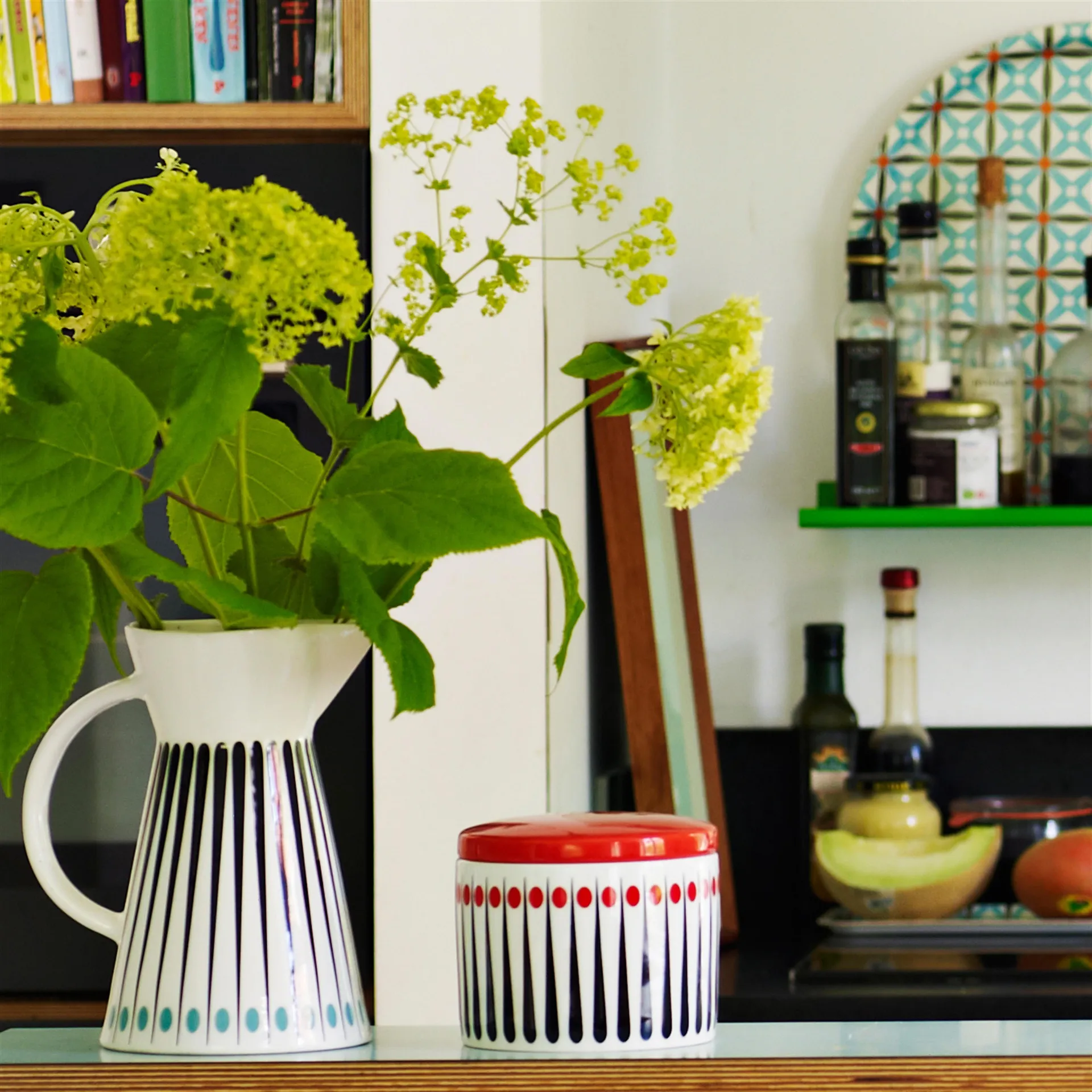 Pot de conservation Amanda, blanc-tomate 10 cm Superliving