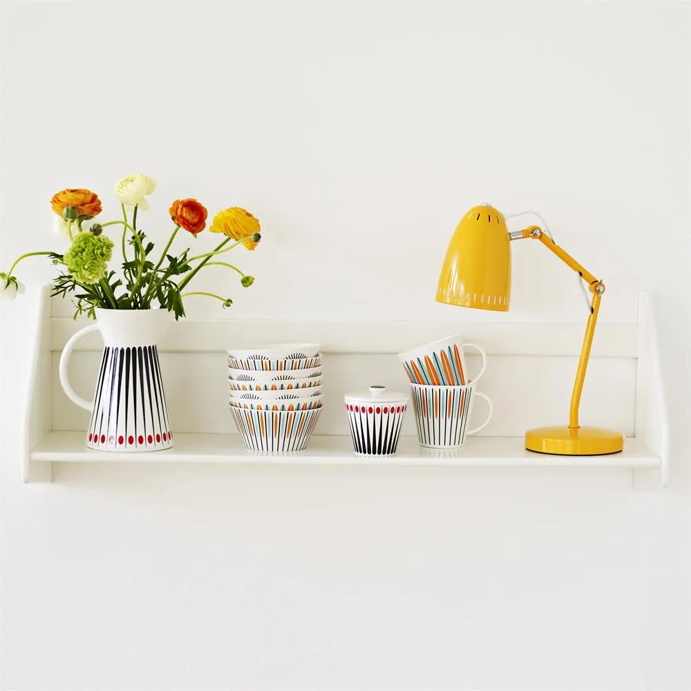 Sucrier Amanda, blanc-rouge Superliving